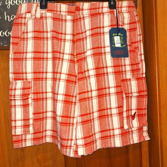A Precie Neto Gas Man Classic Check pair of men's shorts in a size XL. NWT - Picture 1 of 12